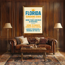 Discover Florida The Sunshine State Poster PosterGoat