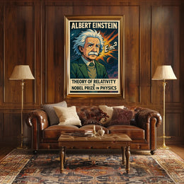 Albert Einstein Theory Of Relativity Poster