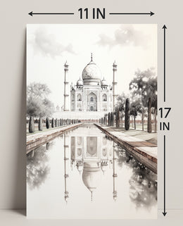 Timeless Beauty Of The Taj Mahal Poster