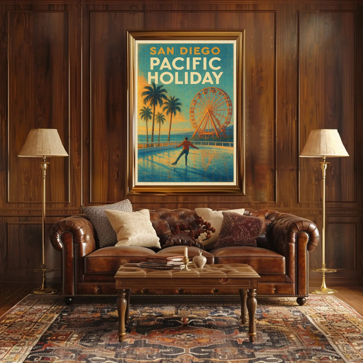 San Diego Pacific Holiday Poster