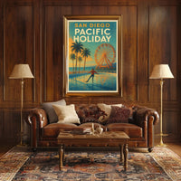 San Diego Pacific Holiday Poster