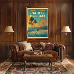 San Diego Pacific Holiday Poster