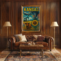 Kansas A Vibrant Landscape Poster