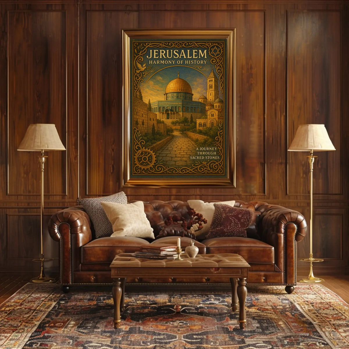 Jerusalem Harmony of History Poster