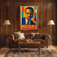 Malcolm X Iconic Portrait Poster