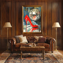 Disco Glamour Retro Poster Wall Art For Decor