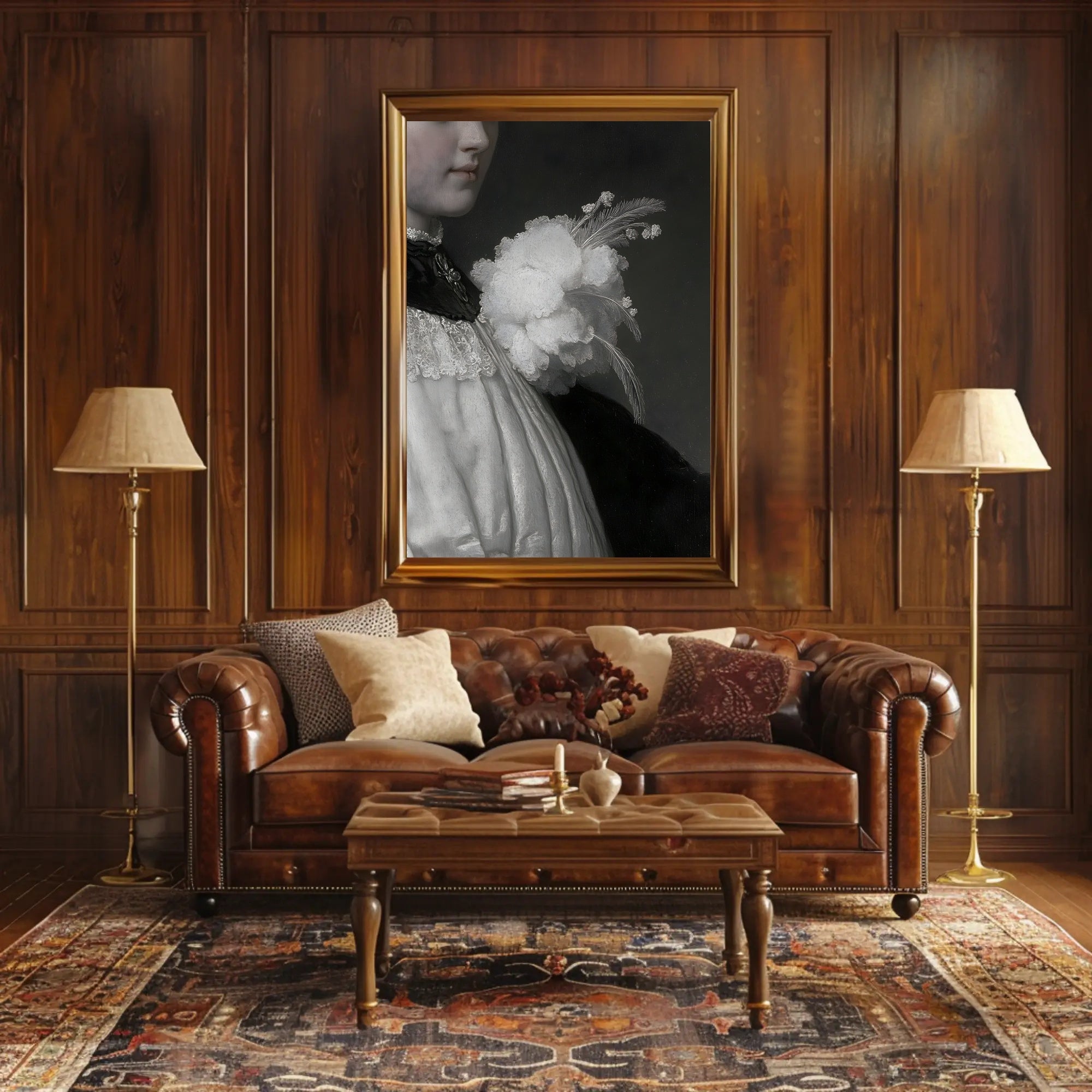 Baroque Portrait Art Poster: Elegant Classical Historical Scene PosterGoat
