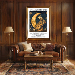 Vintage William Morris Hare Moon Artistic Poster