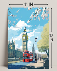 London In Springtime Poster
