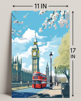 London In Springtime Poster