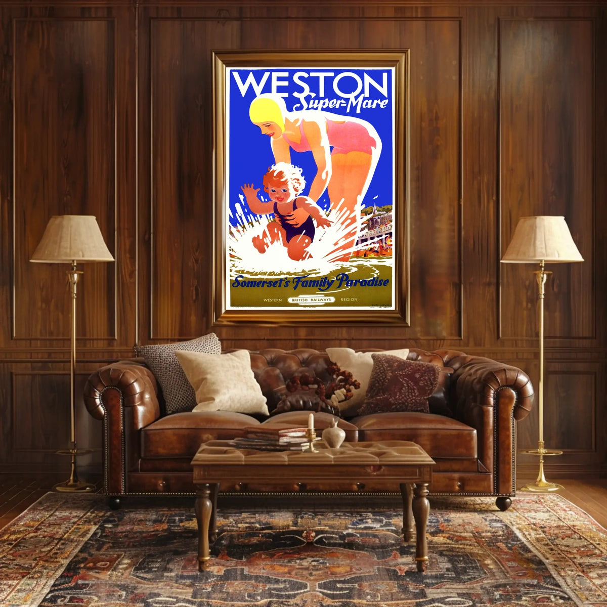Weston-Super-Mare SomersetS Family Poster