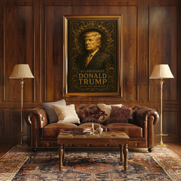 Resolute Majesty Donald Trump Portrait Poster