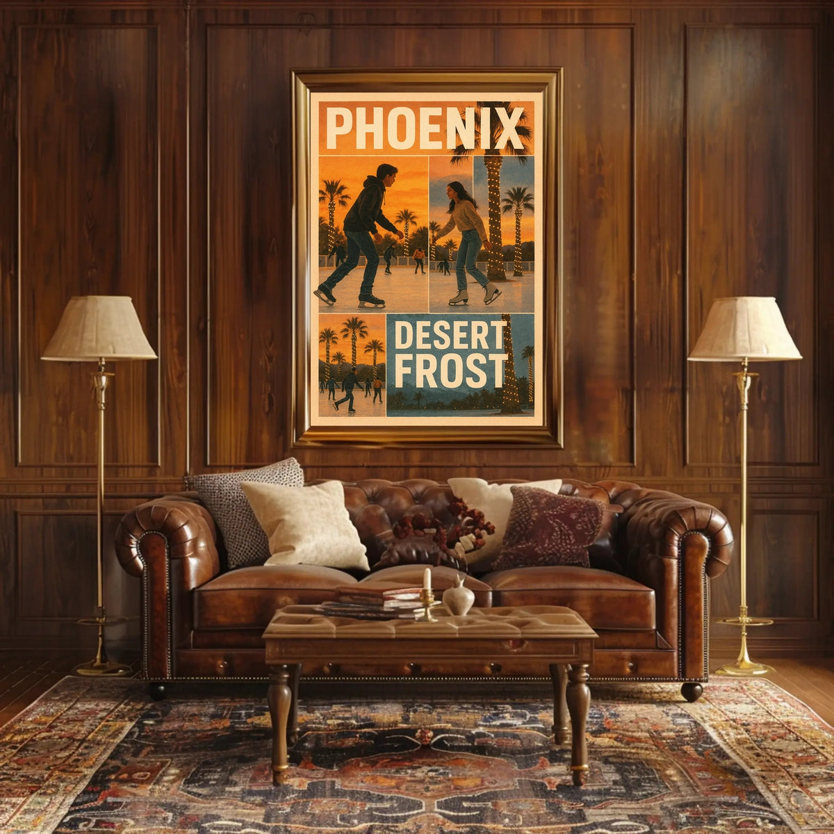 Phoenix Desert Frost Poster