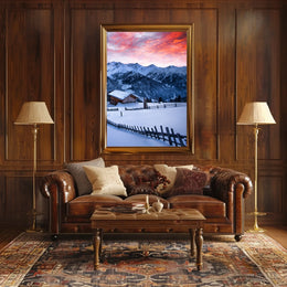 Winter Mountain Serenity Poster