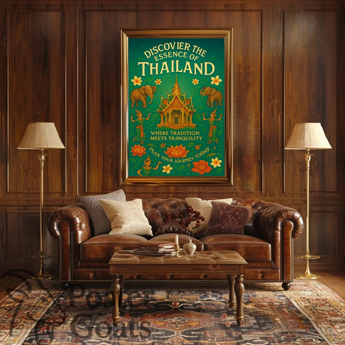 Thailand's Cultural Tranquility Travel Poster