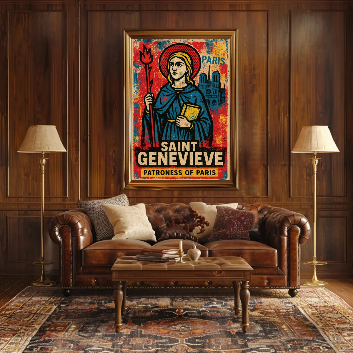Saint Genevieve Patroness Of Paris Poster