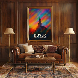 Dover New Hampshire Scenic Travel Minimalist Decor Poster