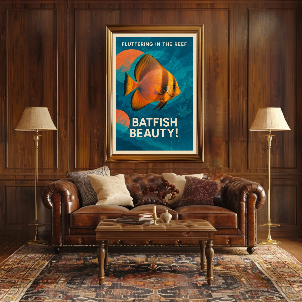 Fluttering In The Reef Poster