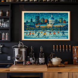 Winter in Montréal Poster
