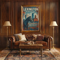 Lexington Equestrian Culture Enthusiast Vintage Poster