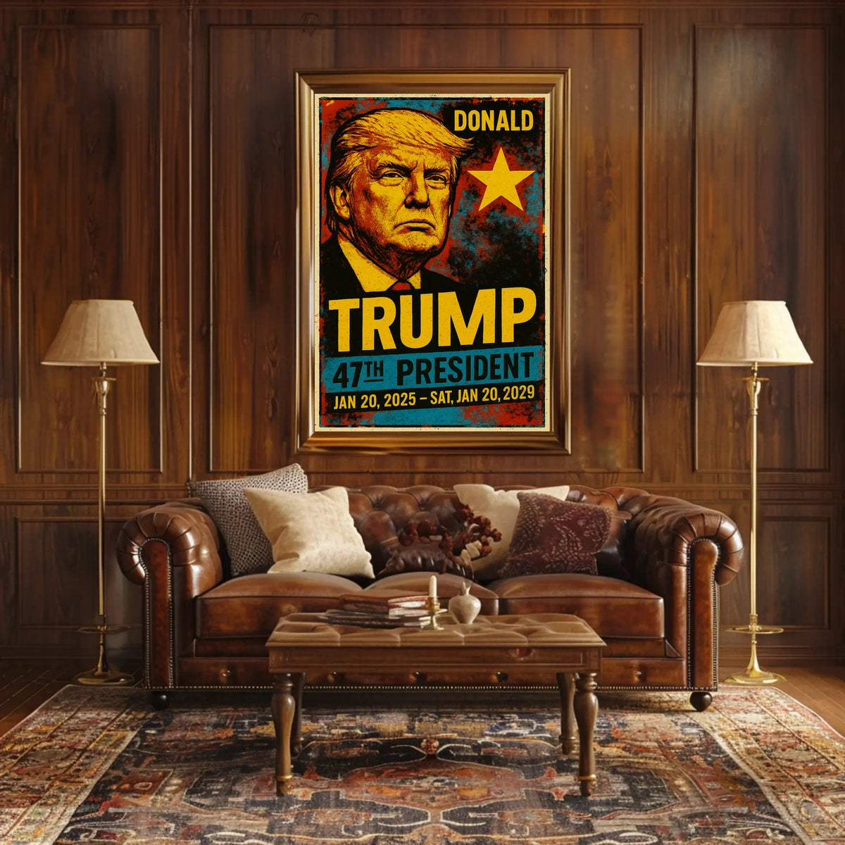 Donald Trump 47th President of the United States Graffiti Pop Art Poster