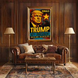 Donald Trump 47th President of the United States Graffiti Pop Art Poster