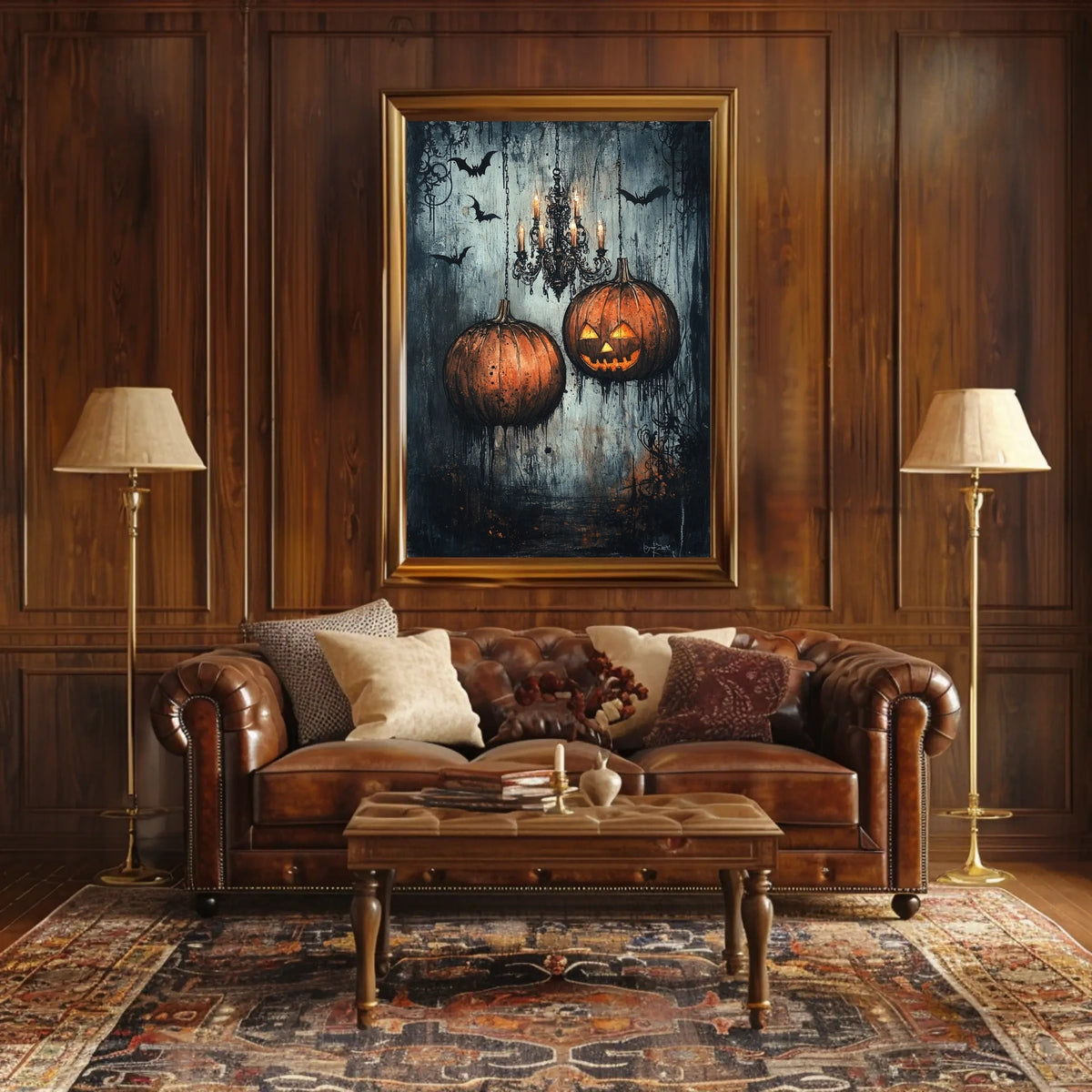 Halloween Night Jack-o'-Lantern Glow Artistic Poster