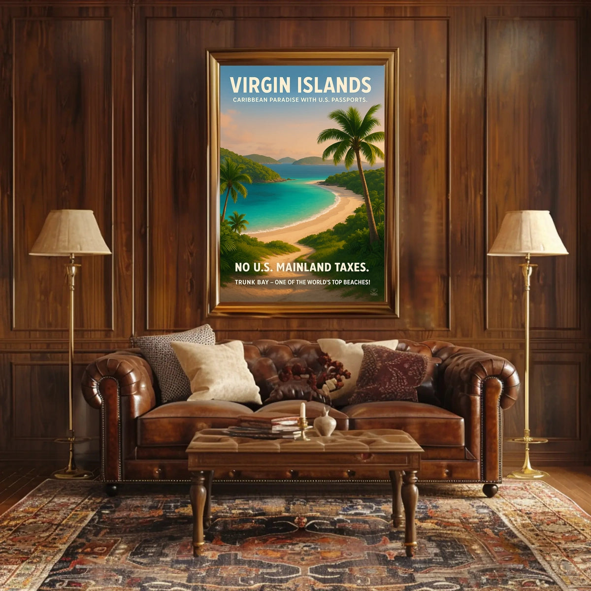 Virgin Islands Caribbean Paradise Poster