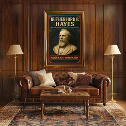 Rutherford B. Hayes Vintage Presidential Historical Poster PosterGoat