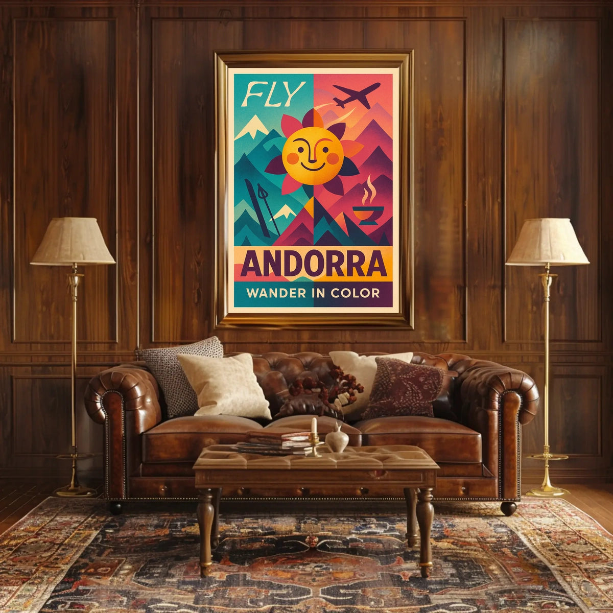 Fly Andorra Wander in Color Poster