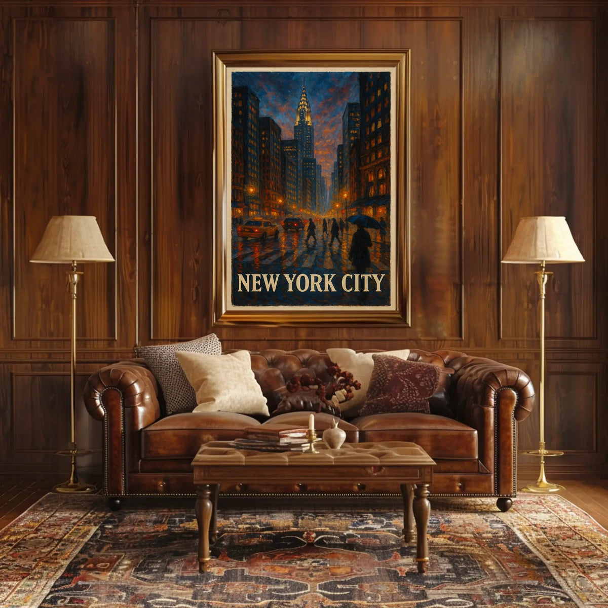 New York City Urban Evening Poster