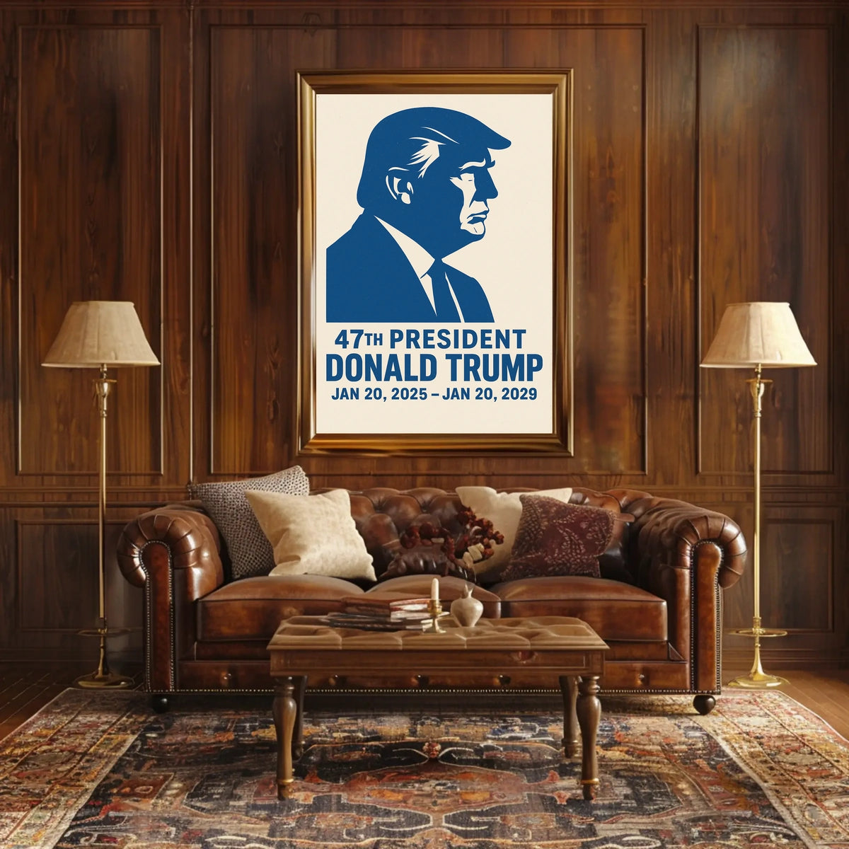 Donald Trump A Vision in Red, White, and Blue Poster
