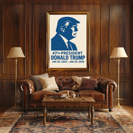 Donald Trump A Vision in Red, White, and Blue Poster