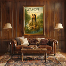 St. Kateri Tekakwitha Lily of the Mohawks Poster