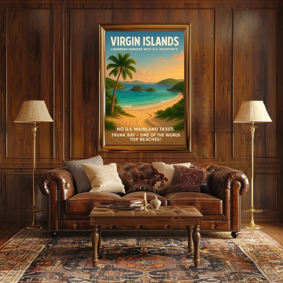 Virgin Islands Caribbean Paradise Poster
