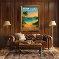 Virgin Islands Caribbean Paradise Poster