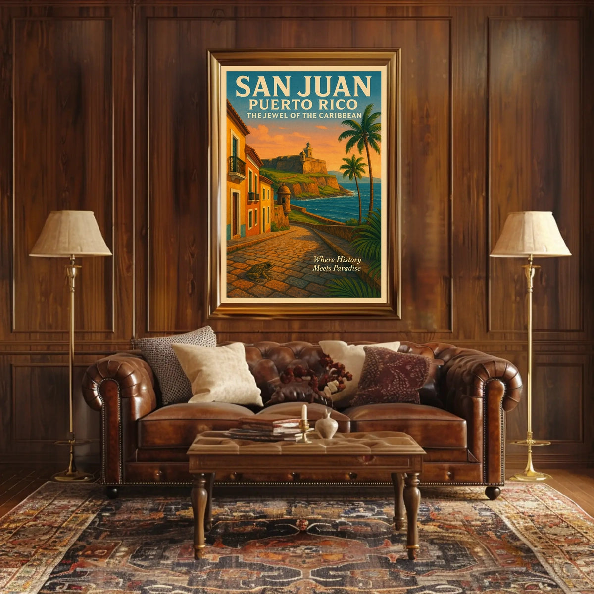 San Juan, Puerto Rico The Jewel of the Caribbean Poster