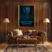 Donald Trump Electric Visionary Leader Poster