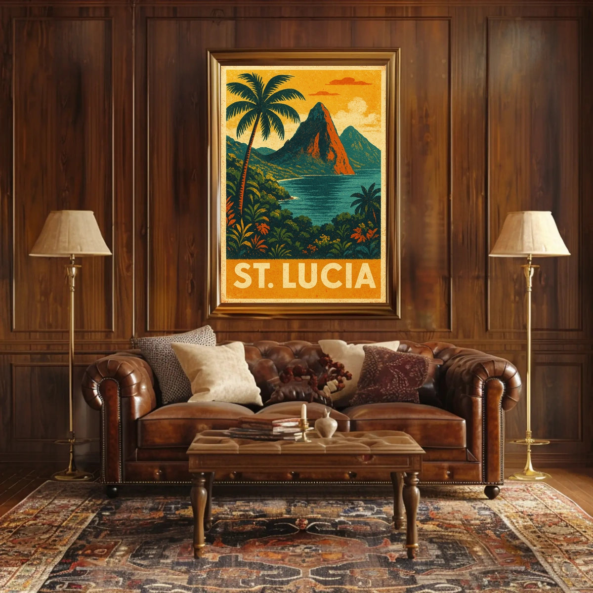 St. Lucia Travel Poster