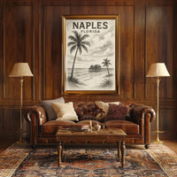 Naples Florida Coastal Serenity Poster Gulf Coast Wall Art