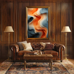 Fluid Waves Of Color Poster PosterGoat