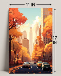 Autumn In The City Poster PosterGoat