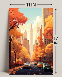Autumn In The City Poster PosterGoat