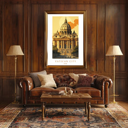 Vatican City Architectural Poster PosterGoat
