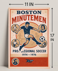Boston Minutemen Soccer Team Poster PosterGoat