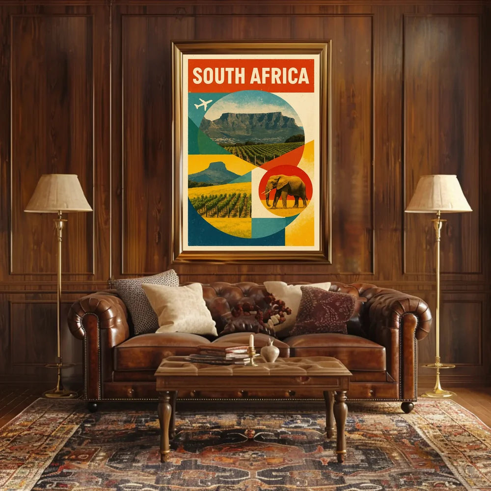 Discover South Africa Travel Inspiration Poster