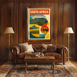 Discover South Africa Travel Inspiration Poster