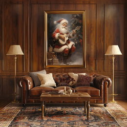 SantaS Melodic Holiday Poster