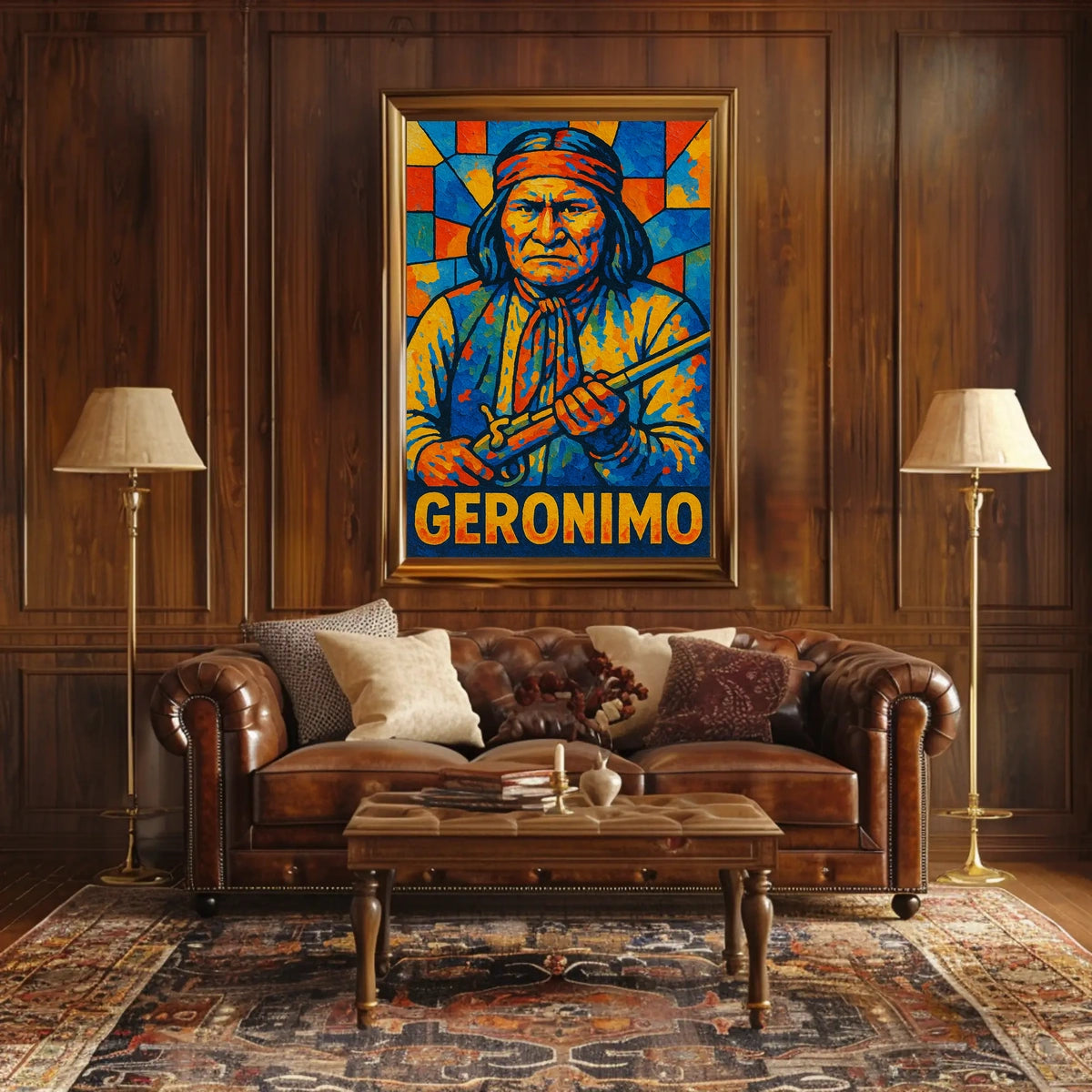 Geronimo Vibrant Tribute Poster