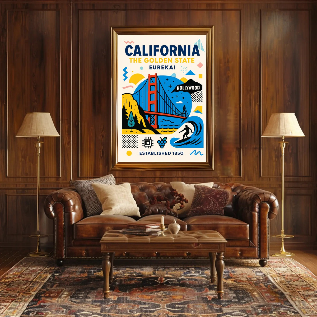 California The Golden State Poster